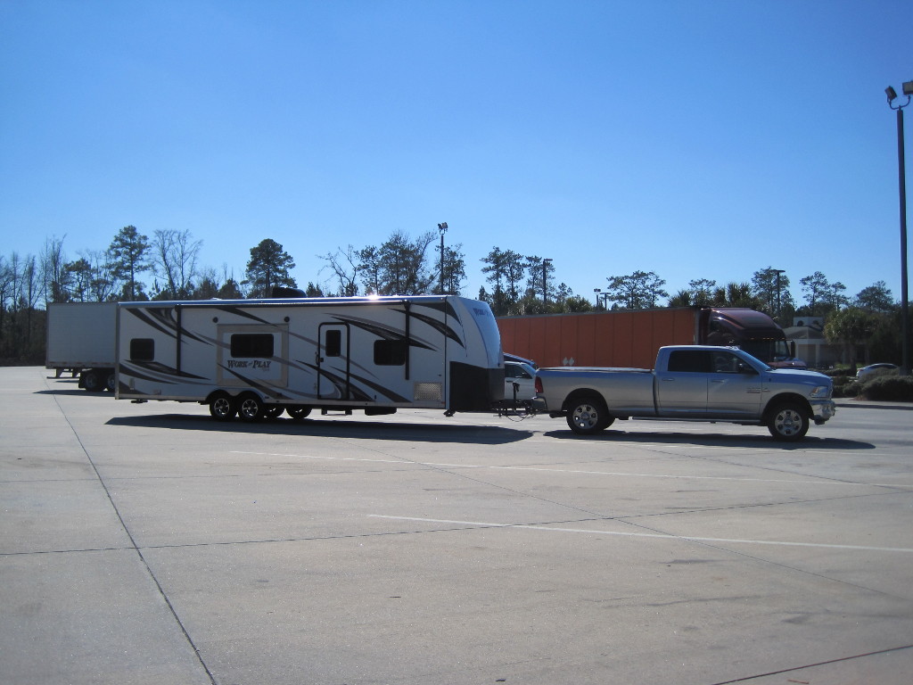trailer at rest area